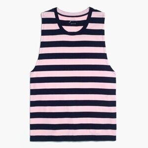 J Crew Womens Stripe Oversized Muscle Tank Top